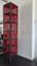 Kunstvolles Design Regal aus rohem Stahl mit roten Fäden, 1990er 4