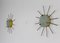 Vintage Wall Lamps in Yellow and Beige Lacquered Metal and Glass by G.C.M.E, 1950s, Set of 2, Image 2