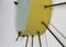 Vintage Wandlampen aus Gelb & Beige Lackiertem Metall & Glas von GCME, 1950er, 2er Set 5