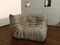 Dark Grey Leather Togo Sofa Set by Michel Ducaroy for Ligne Roset,Set of 3 19