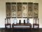 Tapices de pergamino Kakemono japoneses grandes del período Edo, siglo XIX. Juego de 6, Imagen 2