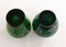 Small Art Deco Souvenirs in Green Blown Glass & Silver Decor, Venice, 1930s, Set of 2 2