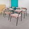 Chairs in Tortora Rosa Velvet by Vienna R. Kinsman for Bieffeplast, 1980s, Set of 6 1