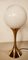 Lámpara vintage de latón con esfera de vidrio, Imagen 10