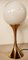 Lámpara vintage de latón con esfera de vidrio, Imagen 11