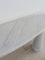 Italian Console Table in White Marble by Angelo Mangiarotti for Skipper, 1990s 9