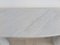 Italian Console Table in White Marble by Angelo Mangiarotti for Skipper, 1990s 12