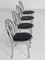 Bauhaus Style Chairs in Chromed Tubular Steel and Seated in Imitation Leather by Robert Mallet-Stevens, Set of 4, Image 3