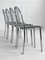 Stühle im Bauhaus Stil aus verchromtem Stahlrohr mit Sitz aus Kunstleder von Robert Mallet-Stevens, 4 . Set 4
