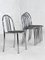 Bauhaus Style Chairs in Chromed Tubular Steel and Seated in Imitation Leather by Robert Mallet-Stevens, Set of 4, Image 8