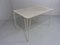 Vintage Perforated Garden Table in White Steel, 1950s 4