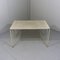 Vintage Perforated Garden Table in White Steel, 1950s 12