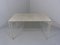 Vintage Perforated Garden Table in White Steel, 1950s 1