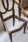 Handcarved Walnut Chairs, 1970s, Set of 4 2