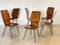 Vintage Curved Plywood Chairs, Set of 6 2