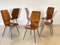 Vintage Curved Plywood Chairs, Set of 6, Image 2