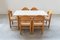 Tavolo e sedie di Hank Lowenstein, anni '70, set di 7, Immagine 15