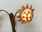 Mid-Century Italian Metal Sunflower Wall Lamp, 1960s 3