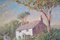 Neil Miners, Landschaftsszene mit Cottage, Öl an Bord, 1950er, Gerahmt 4