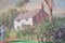 Neil Miners, Landschaftsszene mit Cottage, Öl an Bord, 1950er, Gerahmt 3