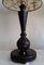 Lámpara de mesa alemana Art Déco vintage de roble, años 30, Imagen 4