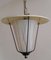 Mid-Century German Ceiling Lamp in Lantern Shape, 1950s 3