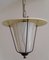 Mid-Century German Ceiling Lamp in Lantern Shape, 1950s 4