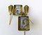 Wall Lights Torches, 50s, Brass, Beige, Glass, 2 Set, 1950s, Set of 2 18