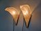 Art Deco Wandlampen aus Glas & Messing, 2 . Set 12