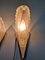 Art Deco Wandlampen aus Glas & Messing, 2 . Set 5