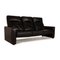 Leather Three-Seater Black Sofa from Laauser, Image 7