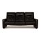 Leather Three-Seater Black Sofa from Laauser, Image 1