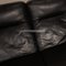 Leather Three-Seater Black Sofa from Laauser 4