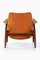 Easy Chairs in Teak and Leather attributed to Ib Kofod-Larsen, 1950s, Set of 2, Image 6