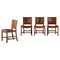 Dining Chairs in Mahogany and Leather attributed to Kaare Klint, 1930s, Set of 4, Image 1