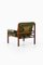 Easy Chair in Beech and Leather attributed to Arne Norell, 1960s 3