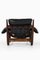 Easy Chairs and Stool in Jacaranda and Leather attributed to Sergio Rodrigues, 1957, Set of 3, Image 3