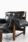 Easy Chairs and Stool in Jacaranda and Leather attributed to Sergio Rodrigues, 1957, Set of 3, Image 4