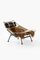 Fauteuil en Métal et Peau de Mouton attribué à Hans Wegner, 1960s 3