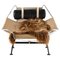 Lounge Chair in Metal and Sheepskin attributed to Hans Wegner, 1960s 1