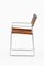Armchair in Steel and Original Leather attributed to Hans Wegner, 1970s, Image 3