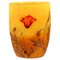 Kleine Jugendstil Cameo Vase mit Mohnblumen Dekor von Daum Nancy, Frankreich, 1900er 1