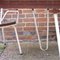Tavolo e sedie da giardino in acciaio tubolare e teak verniciato di Daneline, Danimarca, anni '60, set di 3, Immagine 11