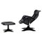 Karuselli Lounge Chair and Footstool by Yrjo Kukkapuro for Haimi, 1970, Set of 2 1