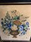 Urna llena de flores, pintura sobre terciopelo, siglo XIX, enmarcado, Imagen 14