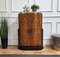 Italian Art Deco Burl Wood and Marble Top Cabinet, 1950s 2