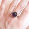 Vintage Amethyst Ring aus 14 Karat Gelbgold mit Cabochon Schliff, 1960er 14