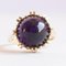 Vintage 14k Yellow Gold and Cabochon Cut Amethyst Ring, 1960s 2