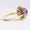 Vintage 14k Yellow Gold and Cabochon Cut Amethyst Ring, 1960s, Image 4