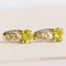 Vintage 14k Yellow and White Gold Peridot and Diamond Earrings, 1970s, Set of 2 3